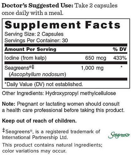 Healthy Thyroid Supplement Facts